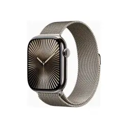 APPLE Watch Series 10 GPS + Cellular 46mm Natural Titanium Case with Natural Milanese Loop - S/M