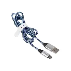 TRACER Kabel USB 2.0 AM - micro 1.0m czarno-niebieski