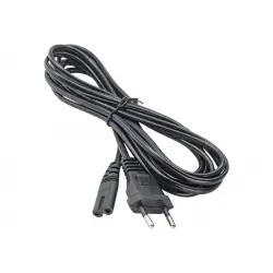 AKYGA Kabel zasilający AK-RD-02A ósemka IEC C7 250V/50Hz 3.0m