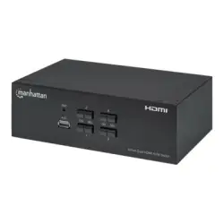 MANHATTAN Przełącznik KVM HDMI/USB 4x1 Dual-Monitor Video 4K 30Hz