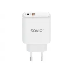 SAVIO LA-06 Wall USB charger Quick Charge Power Delivery 3.0 30W