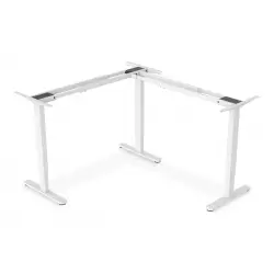 DIGITUS Electric Height Adjustable Desk Frame 3-leg height 124-208cm load 120 kg white