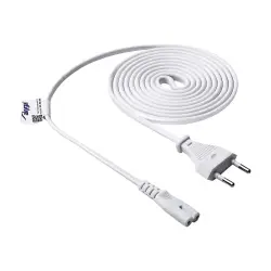 AKYGA Power Cable for Notebook AK-RD-06A Eight CCA CEE 7/16 / IEC C7 1.5m white