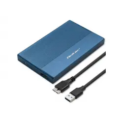 QOLTEC 52276 Obudowa / Kieszeń na dysk SSD HDD 2.5 / SATA / USB 3.0 / Super speed 5Gb/s / 2TB / Niebieski