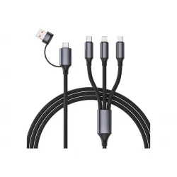 GEMBIRD silikonowy kabel USB do ładowania 4w1 1.5m