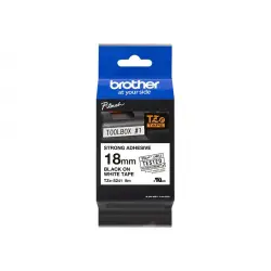 BROTHER TZES241 Taśma Brother 18mm BLACK ON WHITE ADHESIVE TAPE