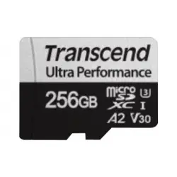 TRANSCEND 256GB microSD w/ adapter UHS-I U3 A2