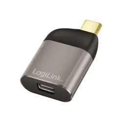 LOGILINK CUA0205 Adapter USB typu C USB-C/M na mDP/F 8K aluminium czarny/szary