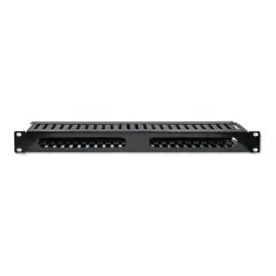 QOLTEC 54514 Organizer kabli do szaf RACK 19cali / 24 porty / 1U