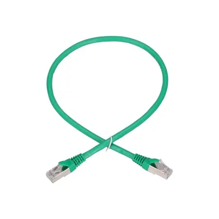 EXTRALINK LAN patchcord kat6 FTP 0.5m 1GBIT kabel ekranowany czysta miedź zielony