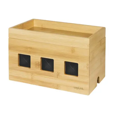 LOGILINK KAB0076 Cable box 255x140x165 mm bamboo