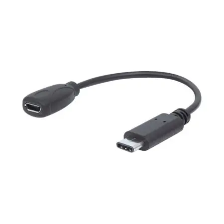 MANHATTAN 353335 Manhattan Kabel USB-C 2.0 USB C/USB Micro-B M/F 15cm czarny