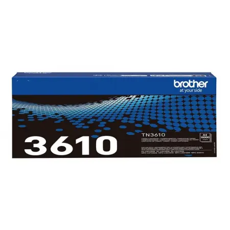 BROTHER TN-3610 Super High Yield Black Toner Cartridge Prints 18.000 pages