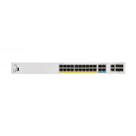 CISCO Catalyst 1300 24-Port Switch / 8-Port 2.5GE + 16-Port 1GE PoE+ with 375W power budget 4 x 10G SFP+ Uplinks