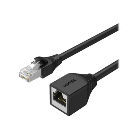 UNITEK C1896BK-0.5M Kabel Przedłużacz Ethernet Cat 6 STP 8P8C RJ45 M/F 0.5m