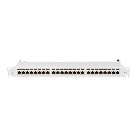 LANBERG patch panel 24 port 1U cat.7 FTP grey