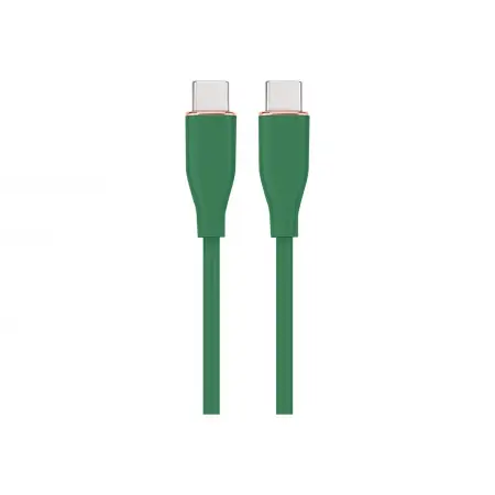 GEMBIRD Wysokiej jakości silikonowy kabel USB Type-C do 8-pinowego ładowania i transmisji danych 1.5m zielony