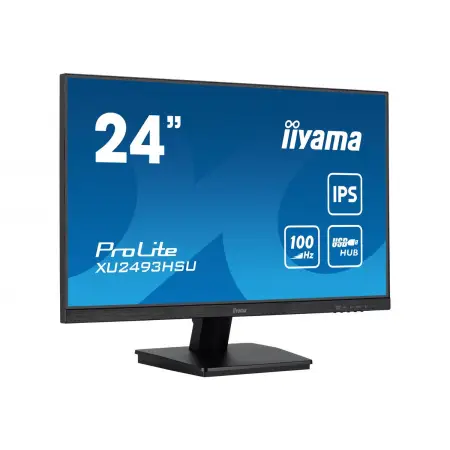 IIYAMA XU2493HSU-B6 24inch ETE IPS-panel FHD 100Hz FreeSync 250cd/m2 1ms MPRTHDMI DP USB-HUB Speakers (P)