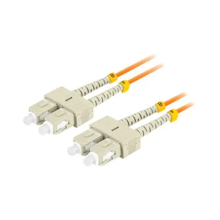 LANBERG fiber optic patchcord MM SC/UPC-SC/UPC duplex 5m LSZH om2 50/125 3.0mm orange