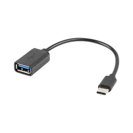 LANBERG adapter USB-C M USB-A F 2.0 0.15m OTG black