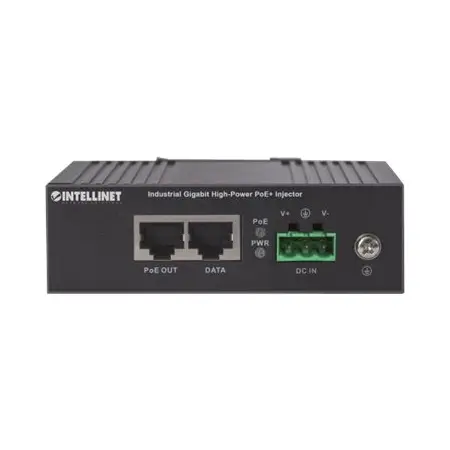 INTELLINET 561389 Intellinet Przemysłowy injektor Ultra PoE Gigabit 1x 60W IEEE 802.3at/af