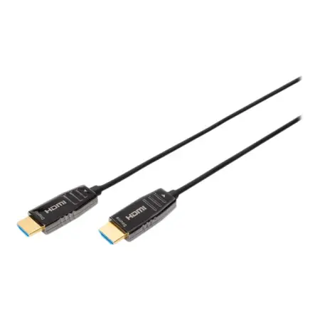 ASSMANN HDMI AOC Hybrid-fiber connection cable Type A M/M 15m UHD 8K60Hz CE gold bl