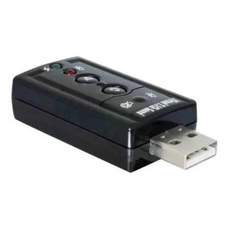 DELOCK 61645 Delock USB karta muzyczna/dźwiękowa 7.1 (wirtual) USB 2.0