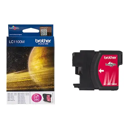 BROTHER LC1100M Tusz Brother LC1100M magenta 325str DCP395CN / DCP585CW / DCP6690CW