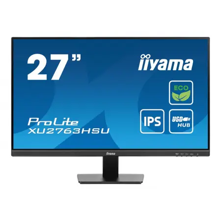 IIYAMA XU2763HSU-B1 27inch ETE IPS EyeComfort/EyeSafe 2.0 FHD 100Hz 250cd/m2 3ms GTG HDMI DP 2xUSB 3.2 Speakers (P)