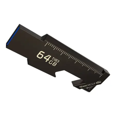 TEAM GROUP Pamięć USB T183 64GB USB 3.0 Czarna wielofunkcyjny design