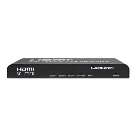 QOLTEC 51797 Aktywny rozdzielacz Splitter 2 x HDMI 4K x 2K / 6Gb/s / 60Hz