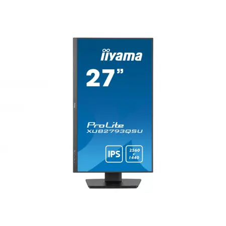 IIYAMA XUB2793QSU-B7 27inch IPS QHD 100Hz 300cd/m2 1ms HDMI DP 2xUSB 3.2 Speakers 15cm Height Adj. Stand (P)