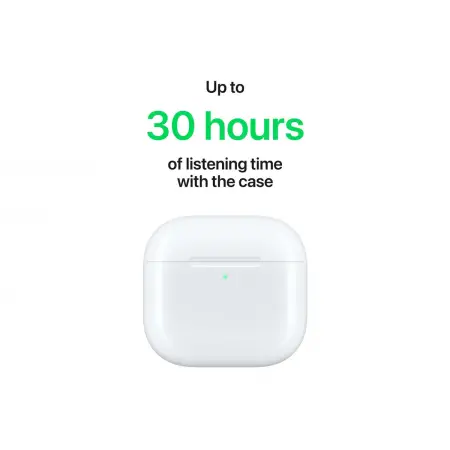 APPLE AirPods 4 True Wireless Earphones with Mic Bluetooth White