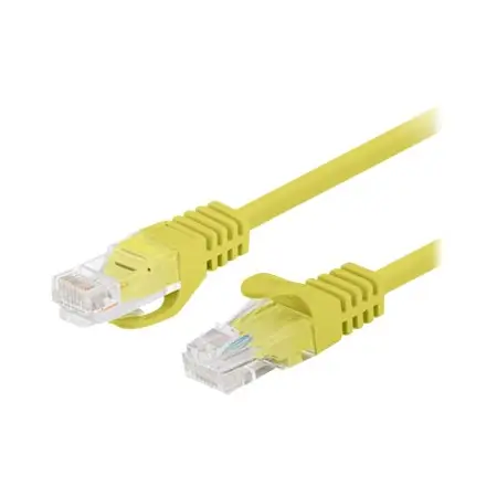 LANBERG Patchcord Cat.6 UTP 0.5m yellow 10-pack