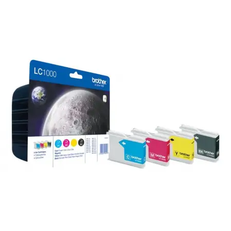 BROTHER LC1000VALBP Zestaw Brother LC1000 CMYK Blister Pack 500str DCP330C / DCP540CN / MFC5460C