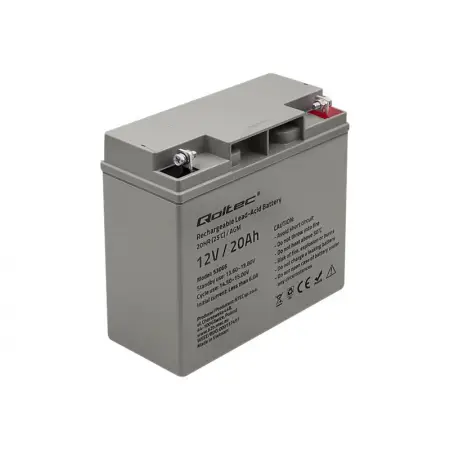 QOLTEC 53066 AGM battery 12V 20Ah max. 300A