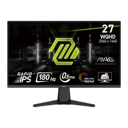 MSI MAG 275QF 27inch Rapid IPS WQHD 180Hz 300cd/m2 0.5ms 2xHDMI DP