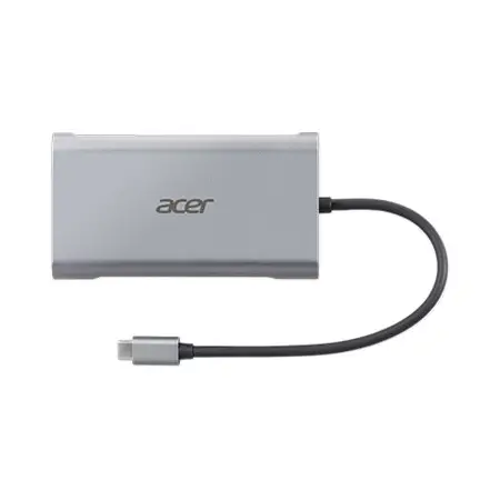 ACER 10in1 Mini Dock Type C dongle 3xUSB 3.0 1xHDMI 1xVGA 1xTypeC 1xSD 1xTF 1x1000M Ethernet 1xAudio (P)