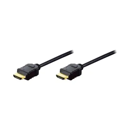 ASM AK-330107-020-S ASSMANN Kabel HDMI HighSpeed z Ethernetem Typ HDMI A/HDMI A M/M czarny 2m