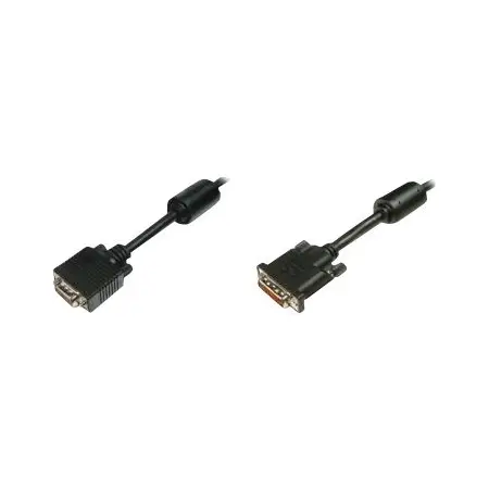 ASM AK-320300-020-S ASSMANN Kabel adapter DVI-I DualLink Typ DVI-I (24+5)/DSUB15 M/M czarny 2m