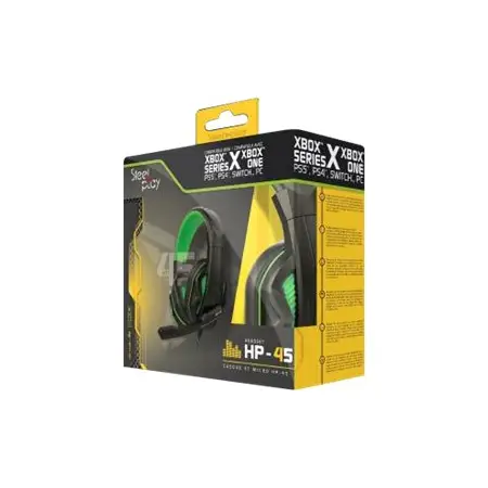 STEELPLAY Wired Headset HP45 Black/Green XboxX