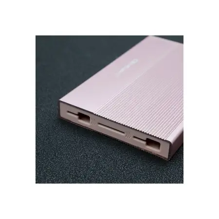 QOLTEC 52279 Obudowa / Kieszeń na dysk SSD HDD 2.5 / SATA / USB 3.0 / Super speed 5Gb/s / 2TB / Różowy