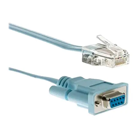 CISCO CAB-CONSOLE-RJ45= Cisco Console Cable 6ft with RJ45 and DB9F
