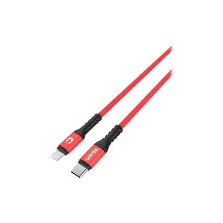 UNITEK C14060RD Przewód MFI Pro Lightning - USB-C czerwony 1m