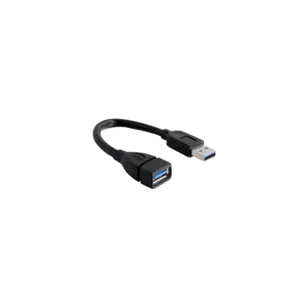 DELOCK 82776 Delock przedłużacz USB 3.0 AM-AF 15cm, czarny
