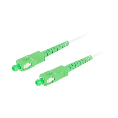 LANBERG fiber optic patchcord SM SC/APC-SC/APC simplex 20m LSZH g657a2 3.0mm white