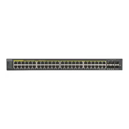 ZYXEL GS192048HPV2-EU0101F Zyxel GS1920-48HPv2 48-port GbE Smart Managed PoE Switch 4x GbE combo (RJ45/SFP)