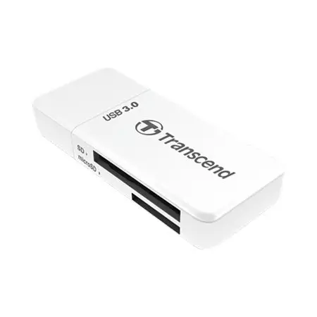 TRANSCEND TS-RDF5W Transcend card reader USB 3.1 Gen 1 SD/microSD white