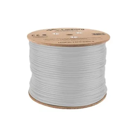 LANBERG LAN cable UFTP cat.6A 305m solid CU LSZH grey CPR fluke passed