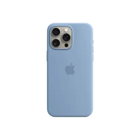 APPLE iPhone 15 Pro Max Silicone Case with MagSafe - Winter Blue